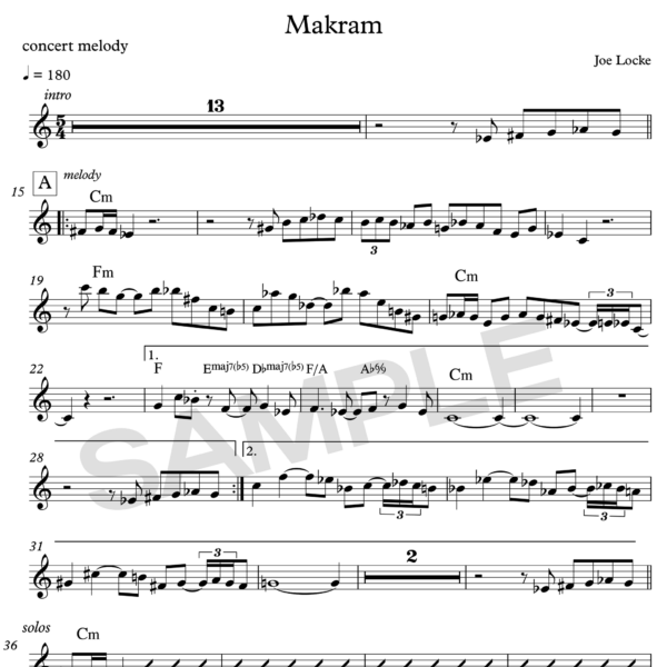 Makram sheet music