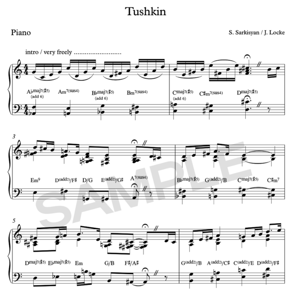 Tushkin - sheet music
