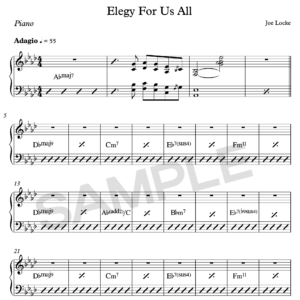 Elegy For Us All - Joe Locke 'Makram' sheet music